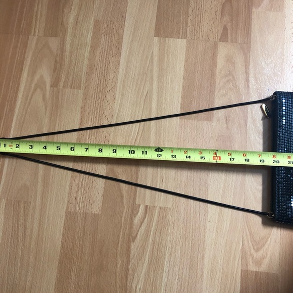 2pc lot - SEQUIN + METAL MESH evening/formal small handbag/wristlet+crossbody - Picture 12 of 15